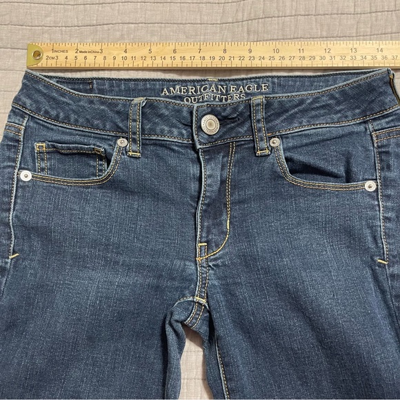 American Eagle Skinny Super Stretch Jeans Size 2 Long - Picture 5 of 10